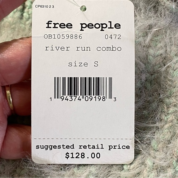 Free People Sunbrite Mock Neck Crop Sweater Size Small Women - Picture 13 of 13